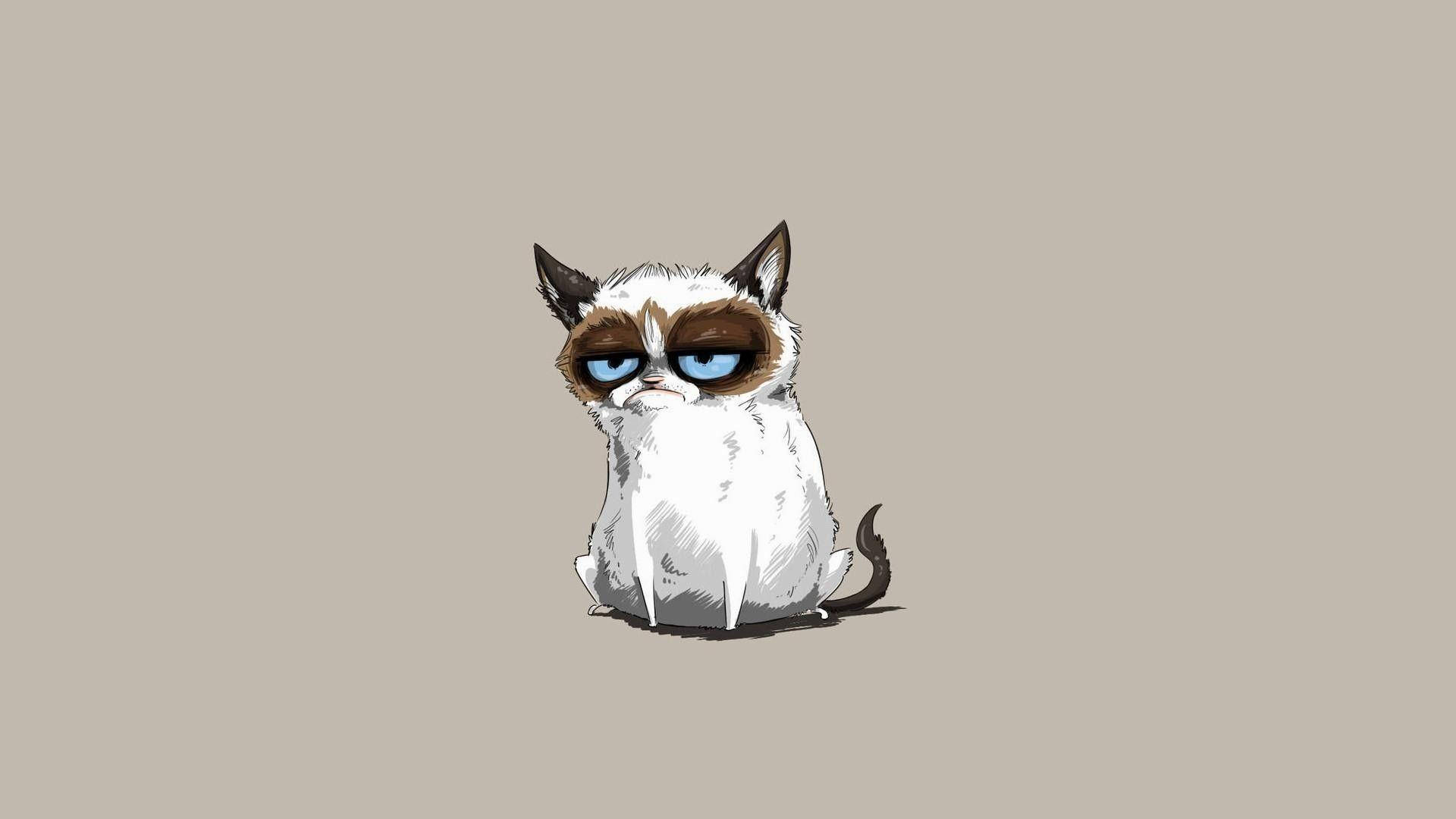 Gato caricatura cansado Fondos de pantalla