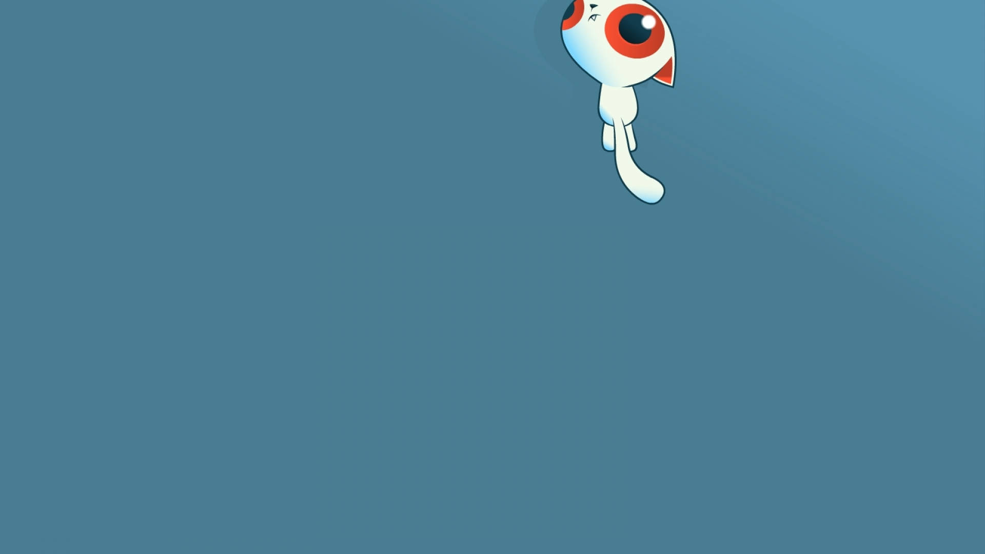 Gato caricatura de ojos rojos Fondos de pantalla