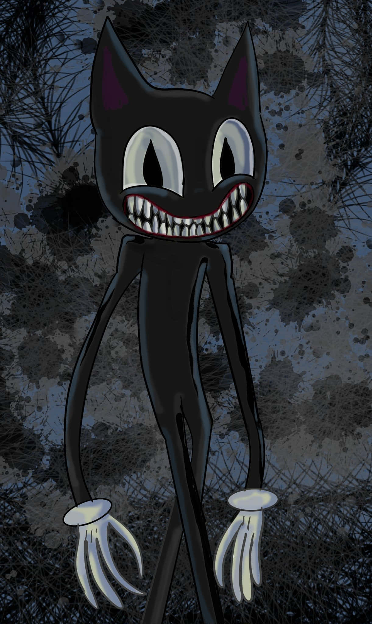 ¡Gato caricaturesco saludando amigablemente! Fondos de pantalla