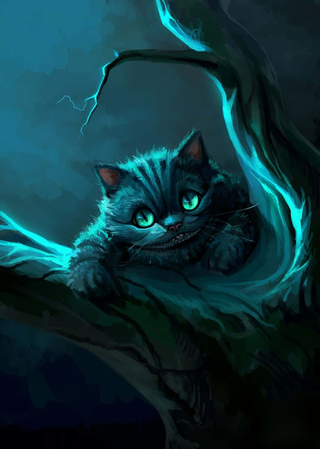 Gato de Cheshire sonriente Fondos de pantalla