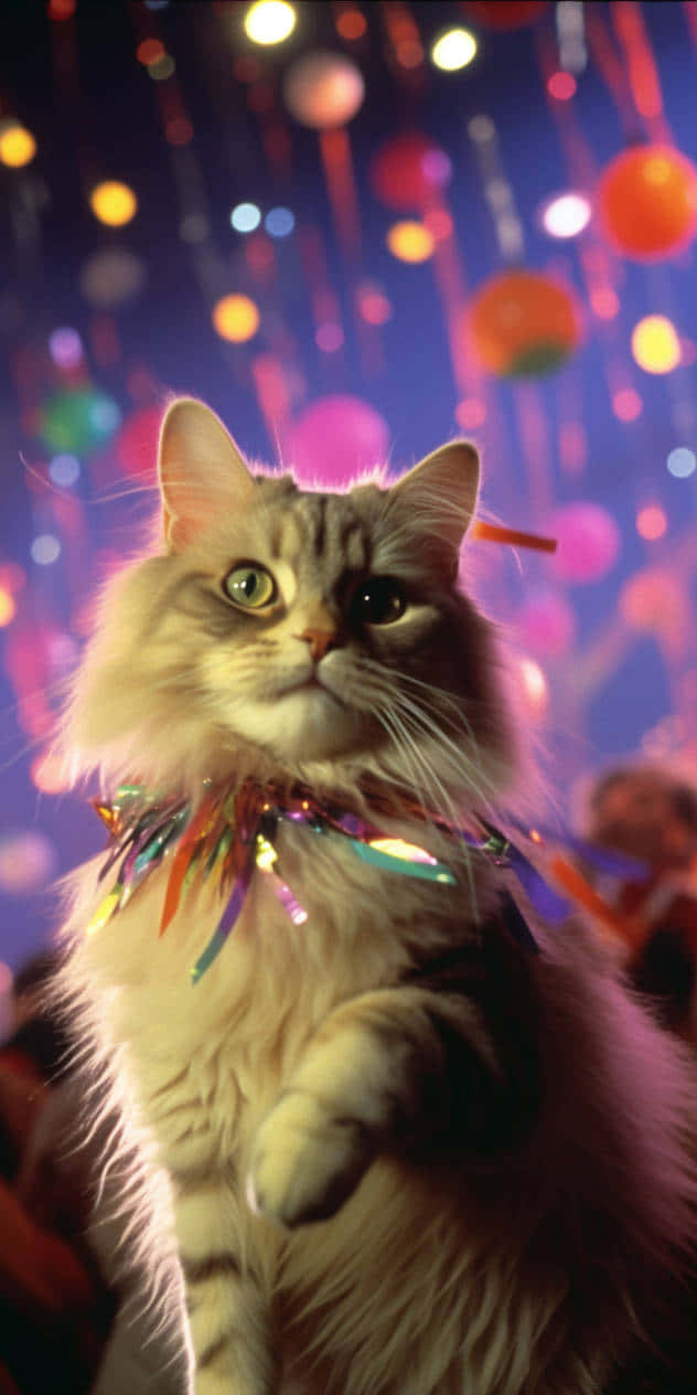 Gato de Fiesta en Celebración.JPG Fondos de pantalla