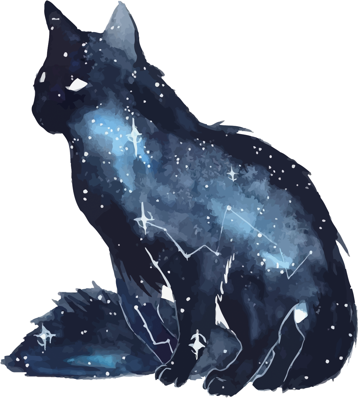 Gato Galaxia Cósmica Fondos de pantalla