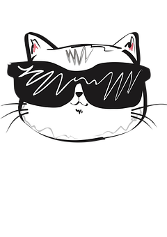 Gato genial con lentes de sol Fondos de pantalla