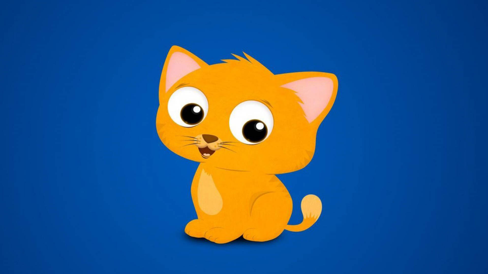 Gato naranja de caricatura Fondos de pantalla
