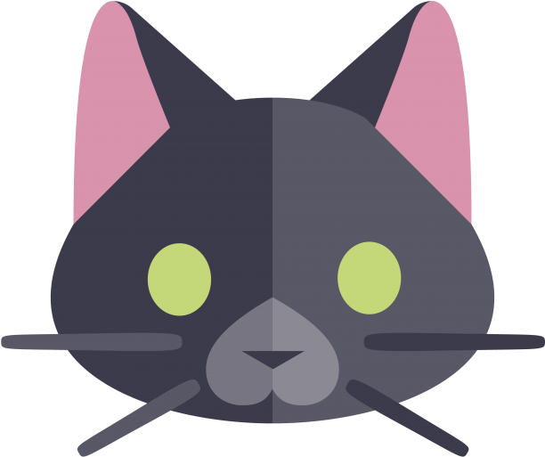 Gato negro estilizado gráfico Fondos de pantalla