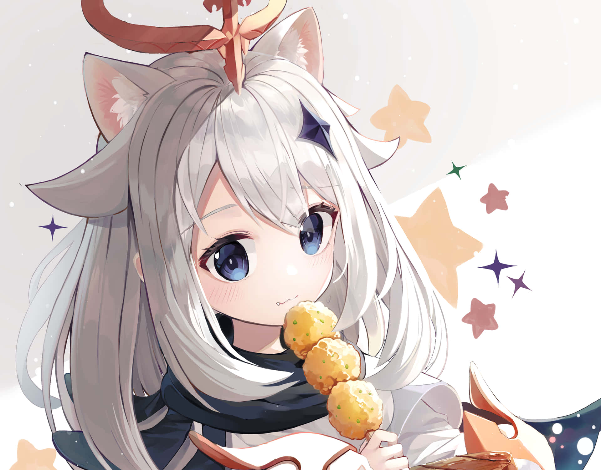 Gato Paimon Genshin PFP Fondos de pantalla