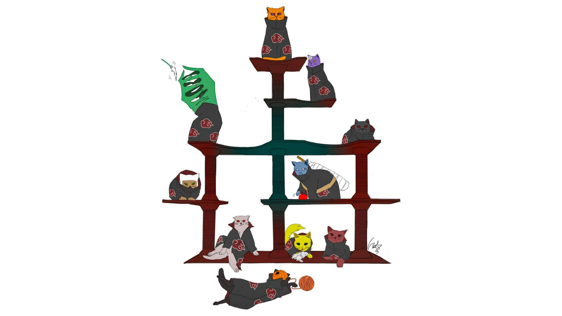 Gatos Akatsuki PC Fondos de pantalla