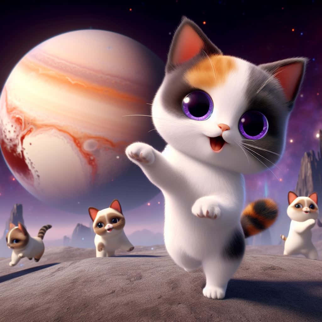 Gatos Bailando Cósmicos.JPG Fondos de pantalla