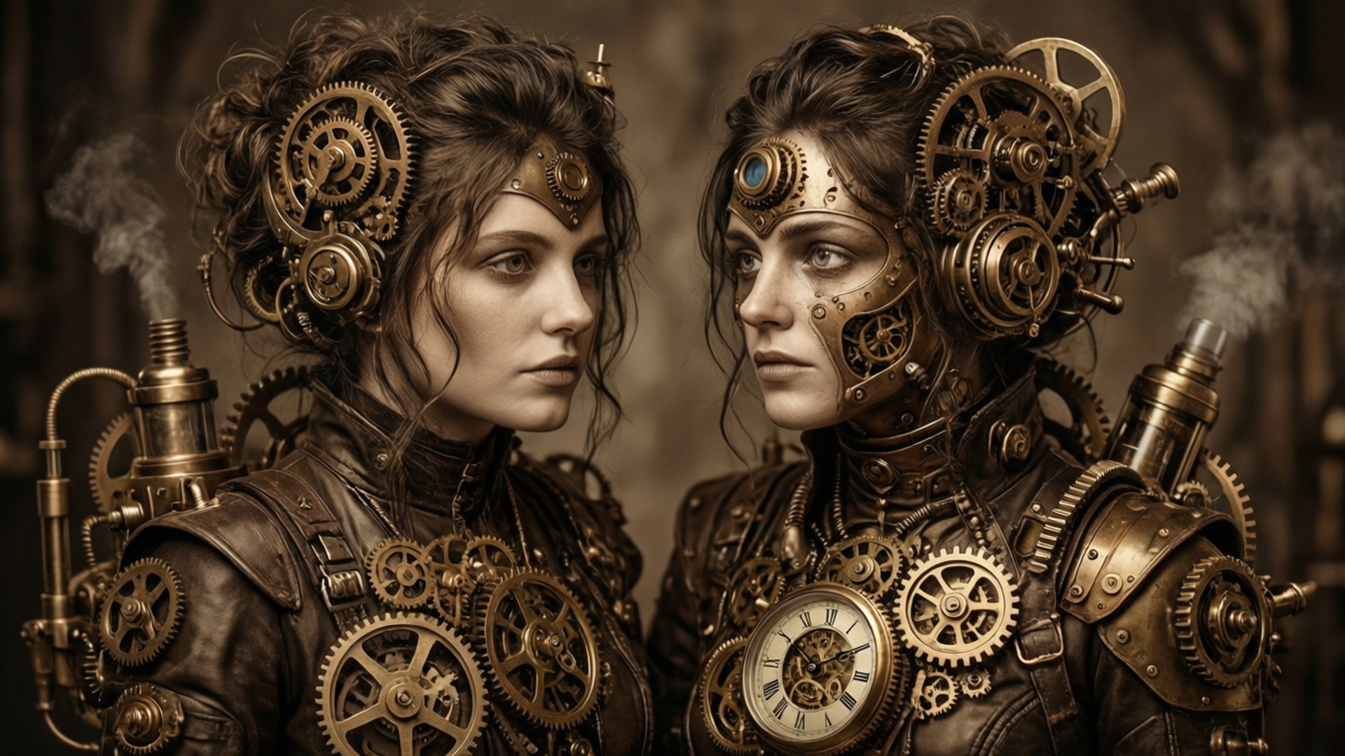 Gemelos Steampunk Fondos de pantalla