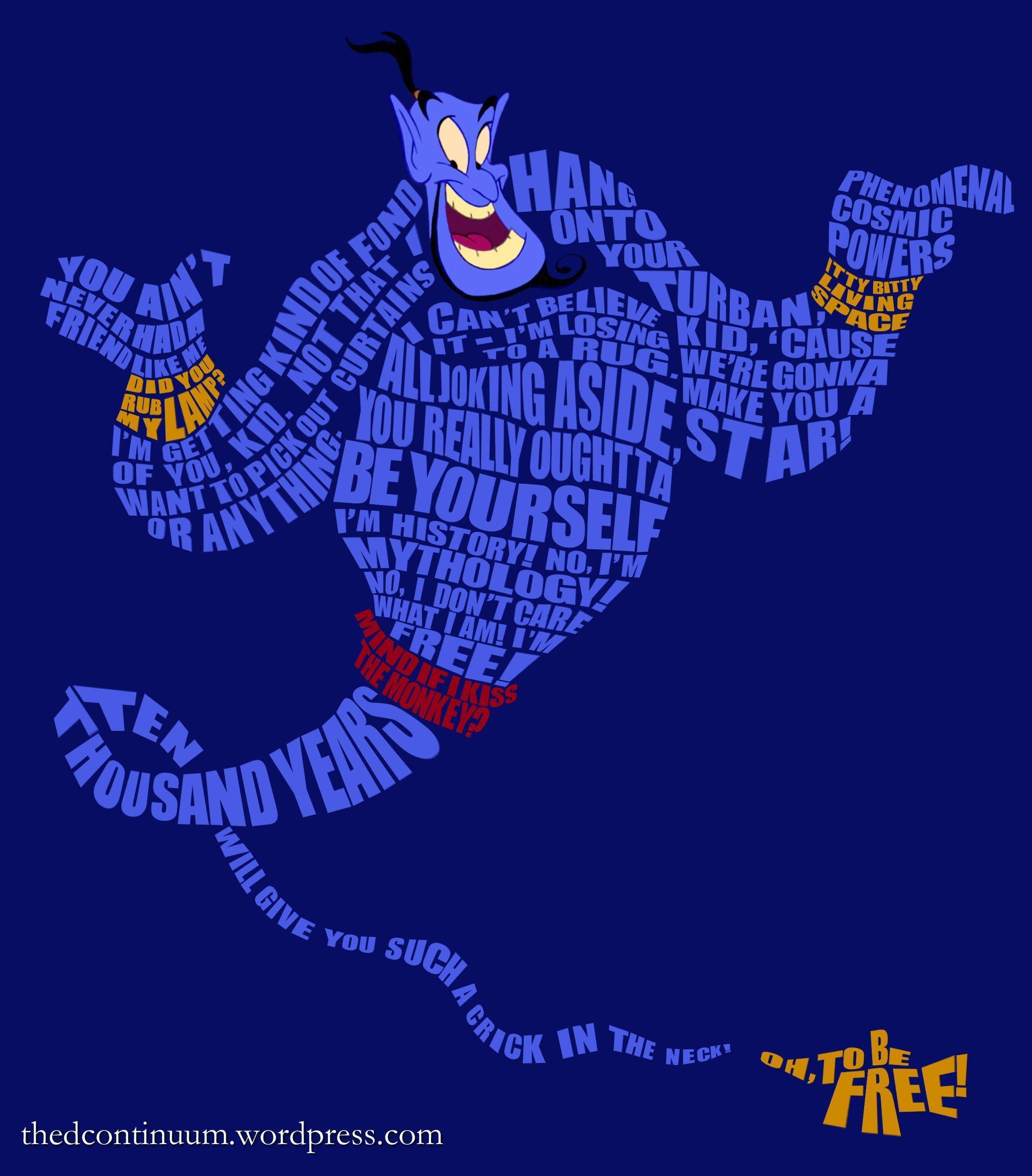 Genio Azul de Aladdín Fondos de pantalla