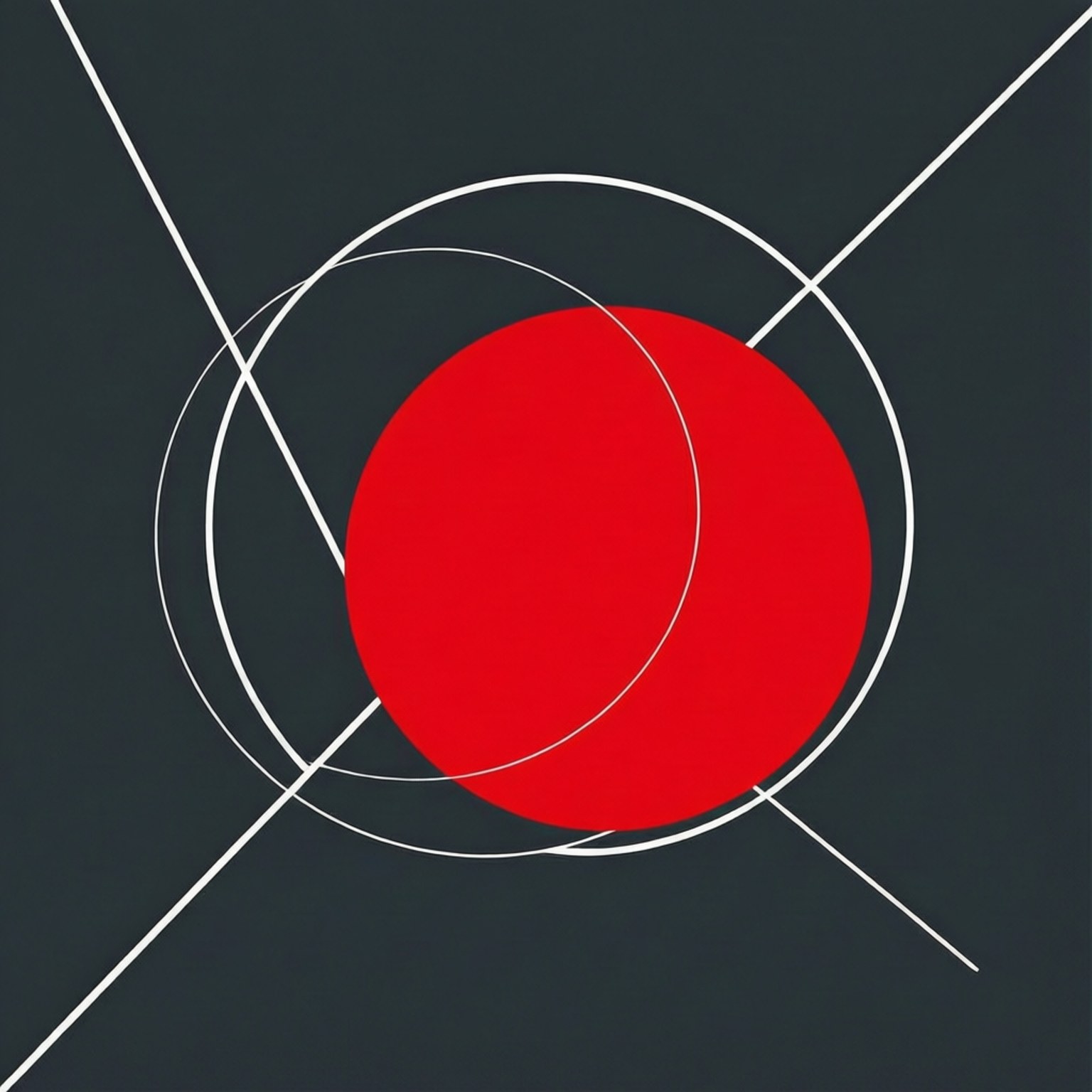 Geometría de Círculo Rojo Fondos de pantalla