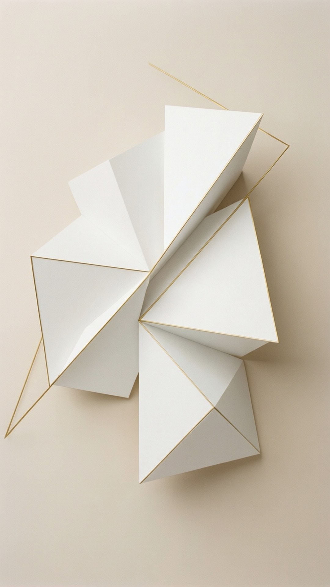 Geometría Dorada Minimalista Fondos de pantalla