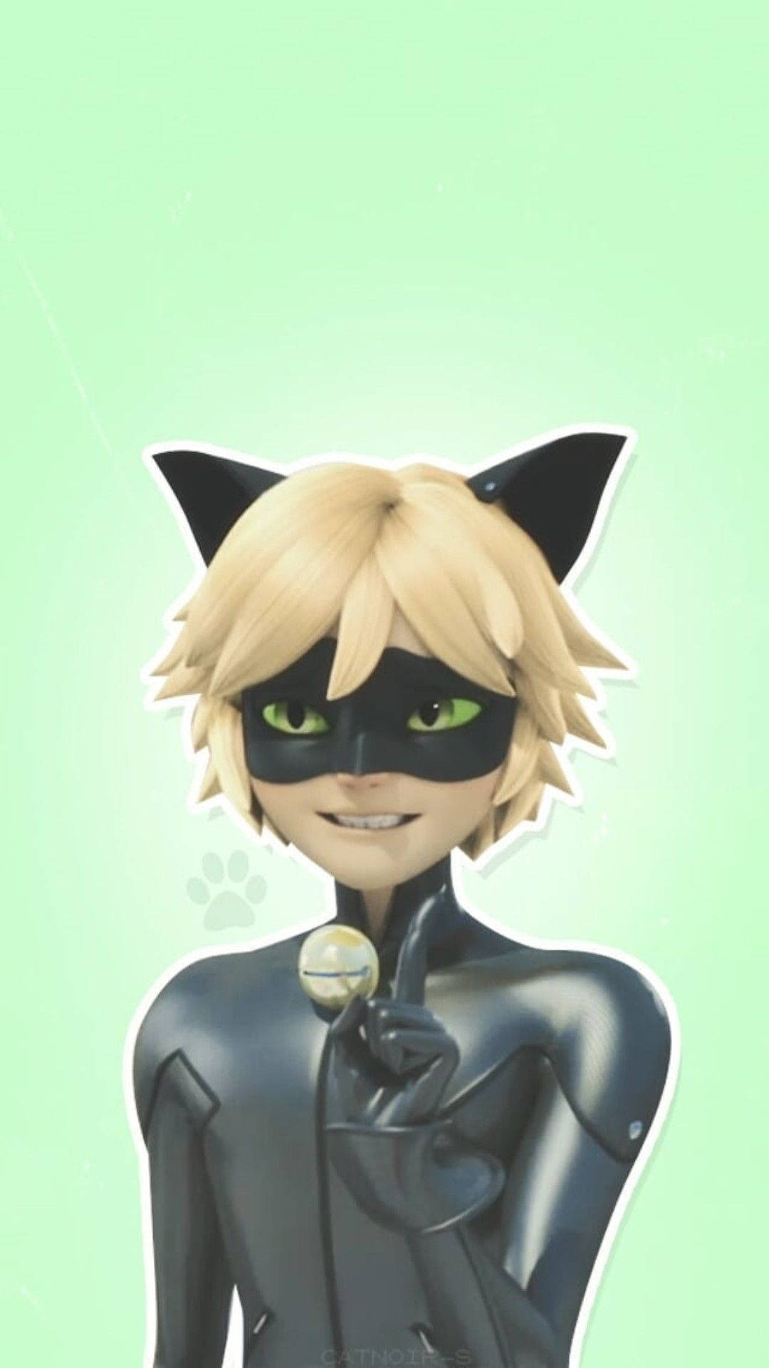 Gesto tierno de Cat Noir Fondos de pantalla