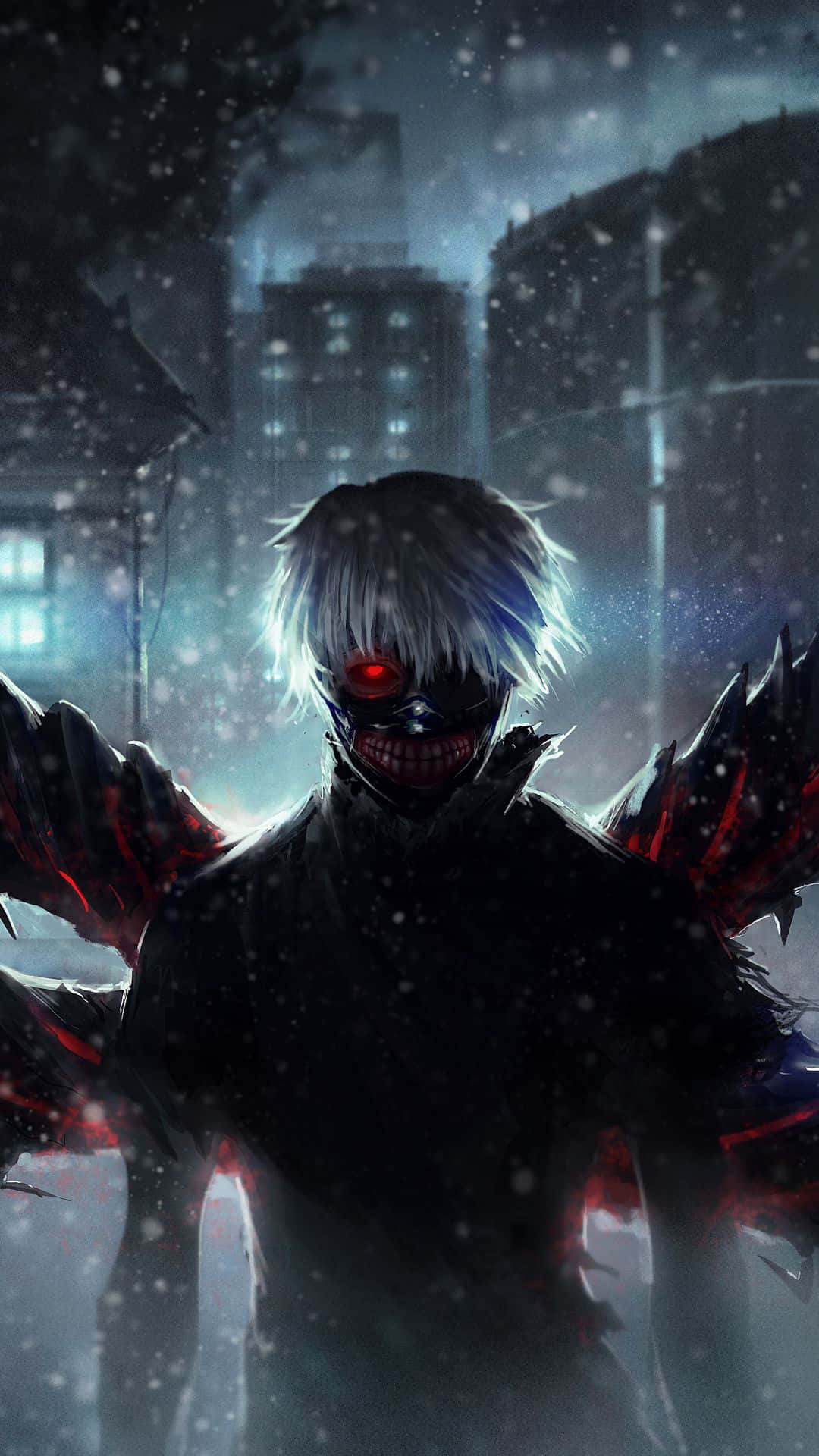 Ghoul de un ojo, Ken Kaneki acecha el Tokio post-apocalíptico Fondos de pantalla