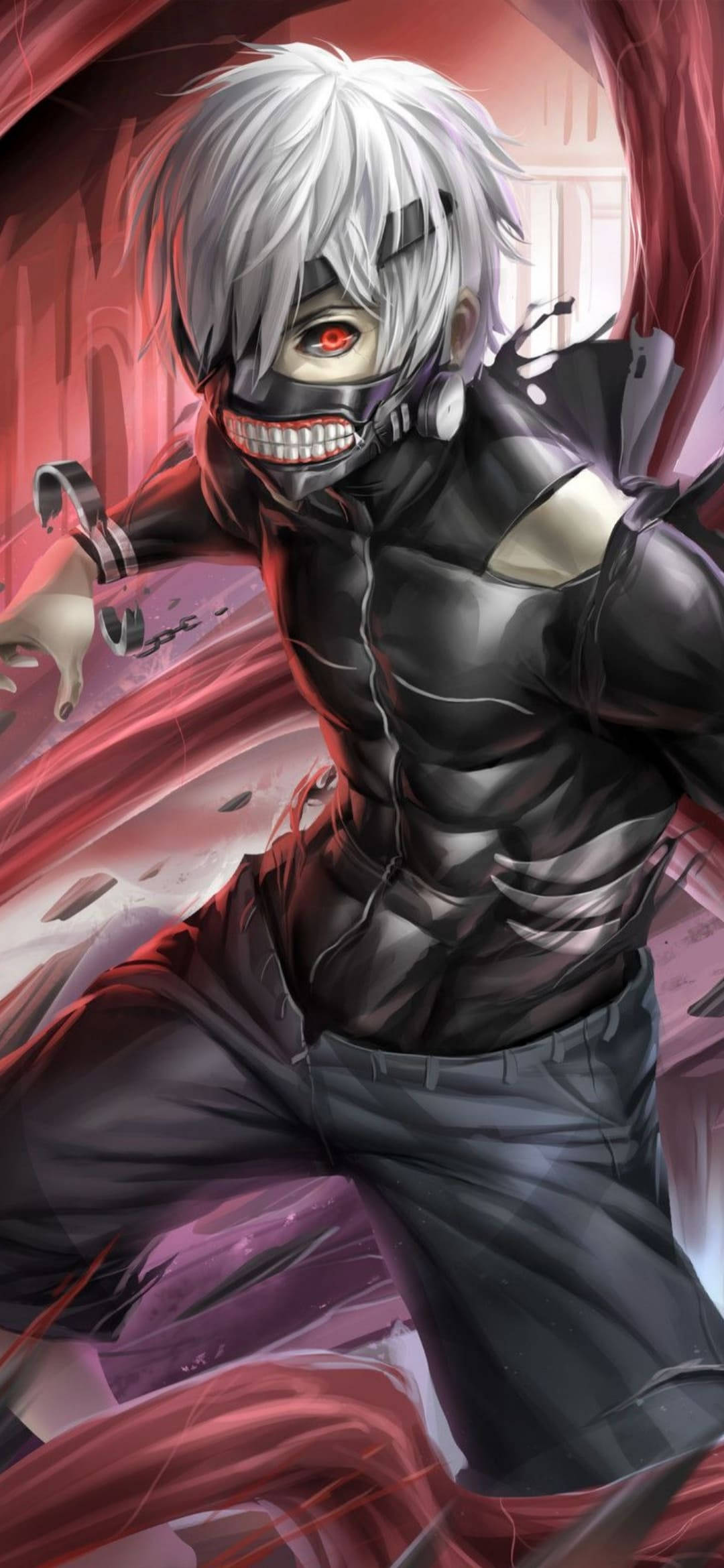 Ghoul Ken Kaneki Tokyo Ghoul Fondo para iPhone Fondos de pantalla