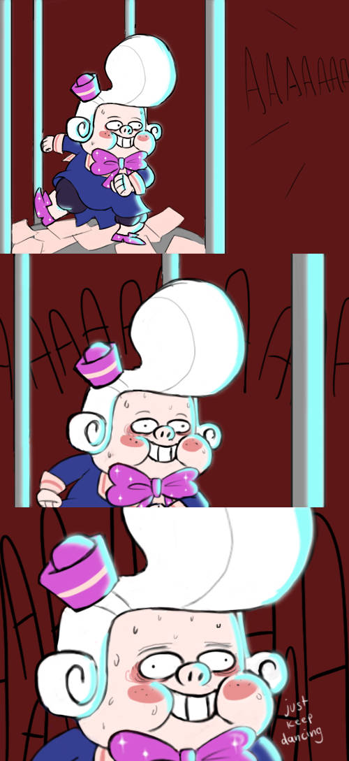 Gideon Gleeful Sosteniendo un Listón Rosa Fondos de pantalla
