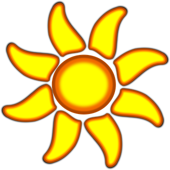 Girasol vibrante de dibujos animados Fondos de pantalla