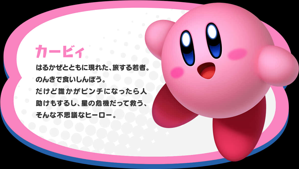 Globo de diálogo de Kirby Fondos de pantalla