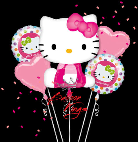 Globos de Cumpleaños de Hello Kitty Fondos de pantalla