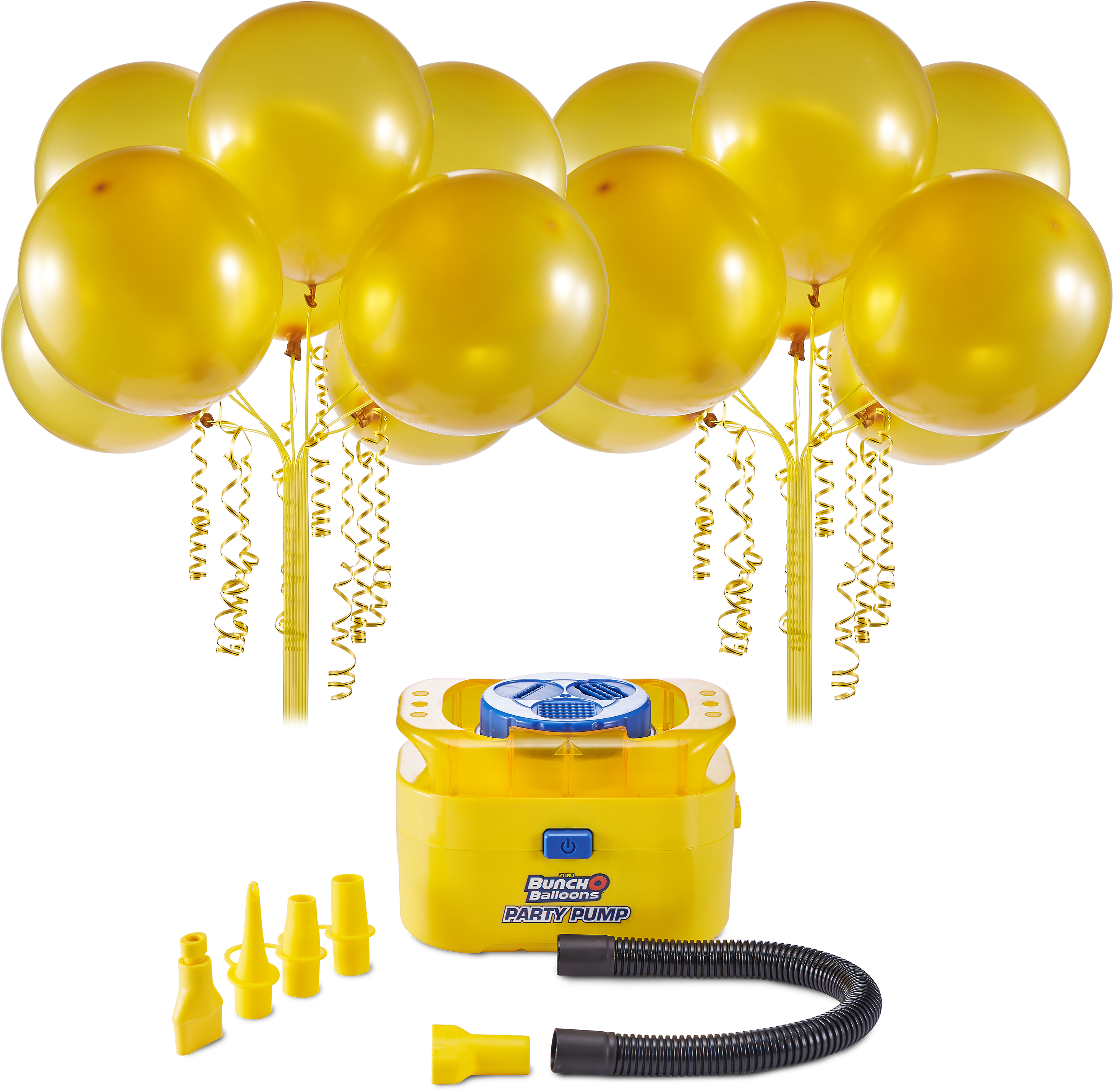 Globos dorados y bomba de fiesta Fondos de pantalla