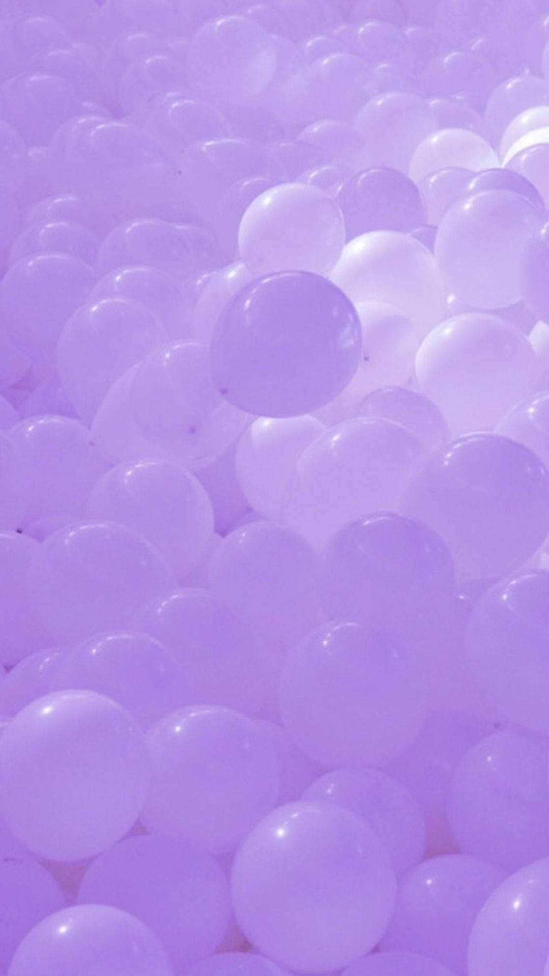 Globos estéticos de color lila claro Fondos de pantalla
