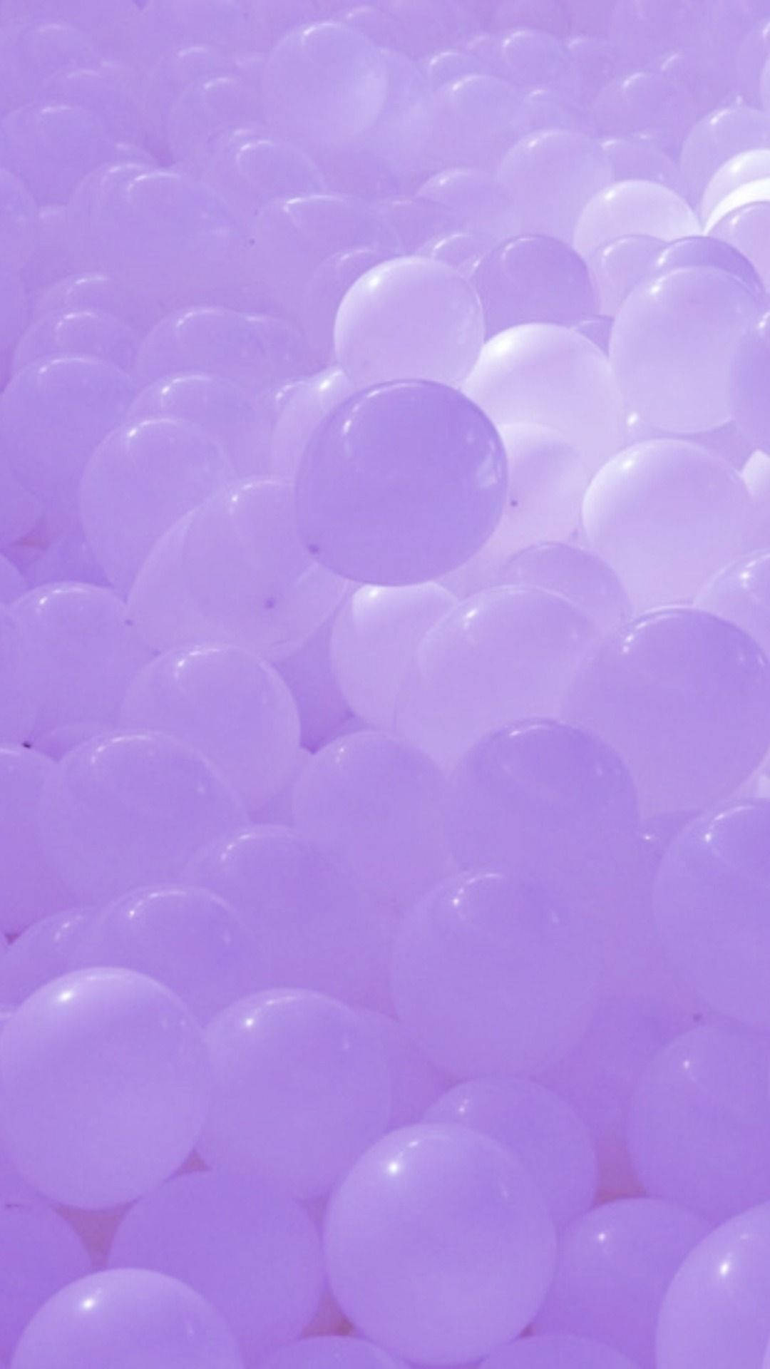 Globos iPhone de color lila claro Fondos de pantalla