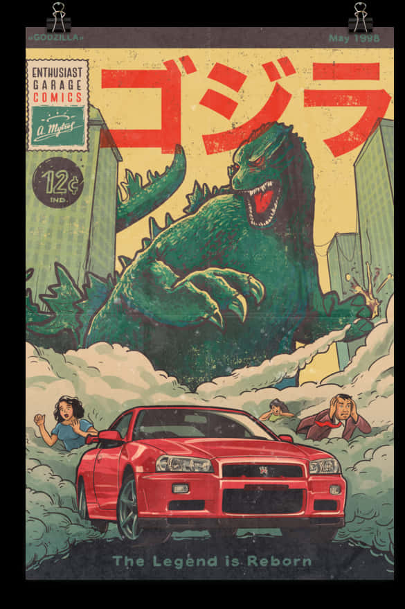 Godzilla estilo cómic Fondos de pantalla