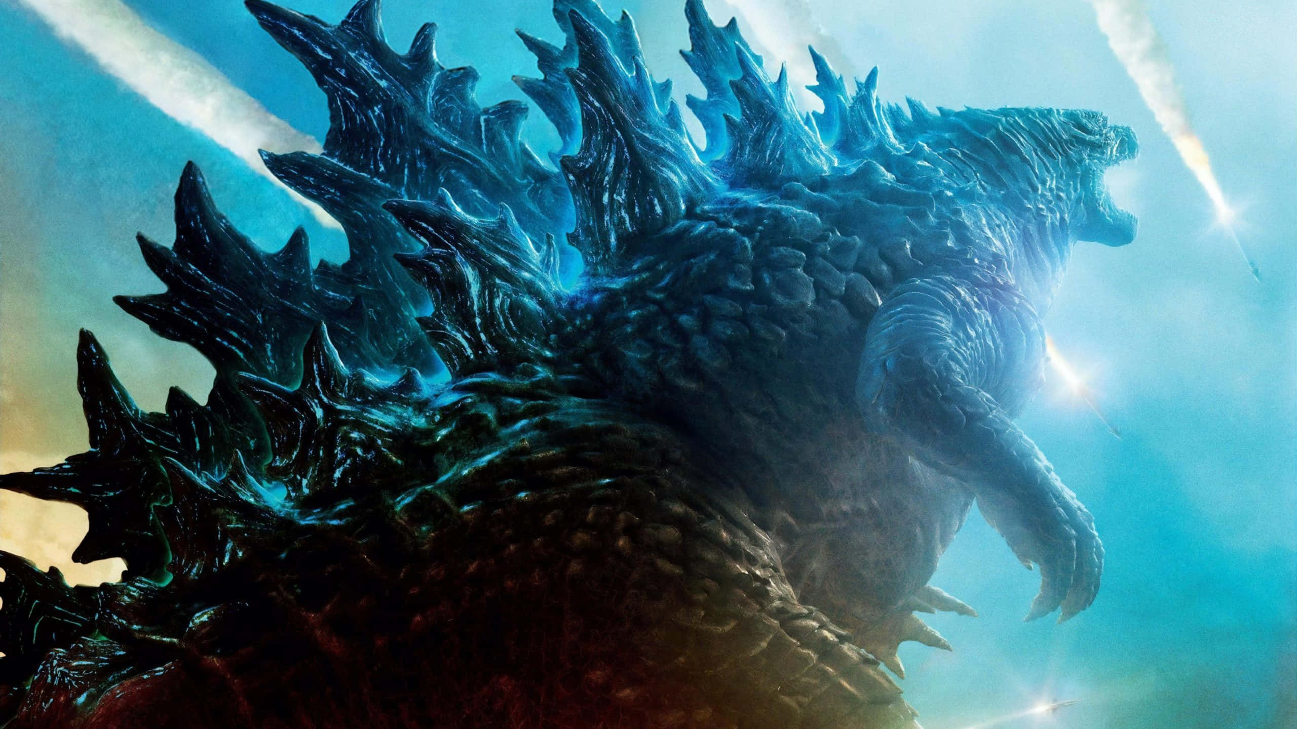 Godzilla Misiles Azules Neón Fondos de pantalla