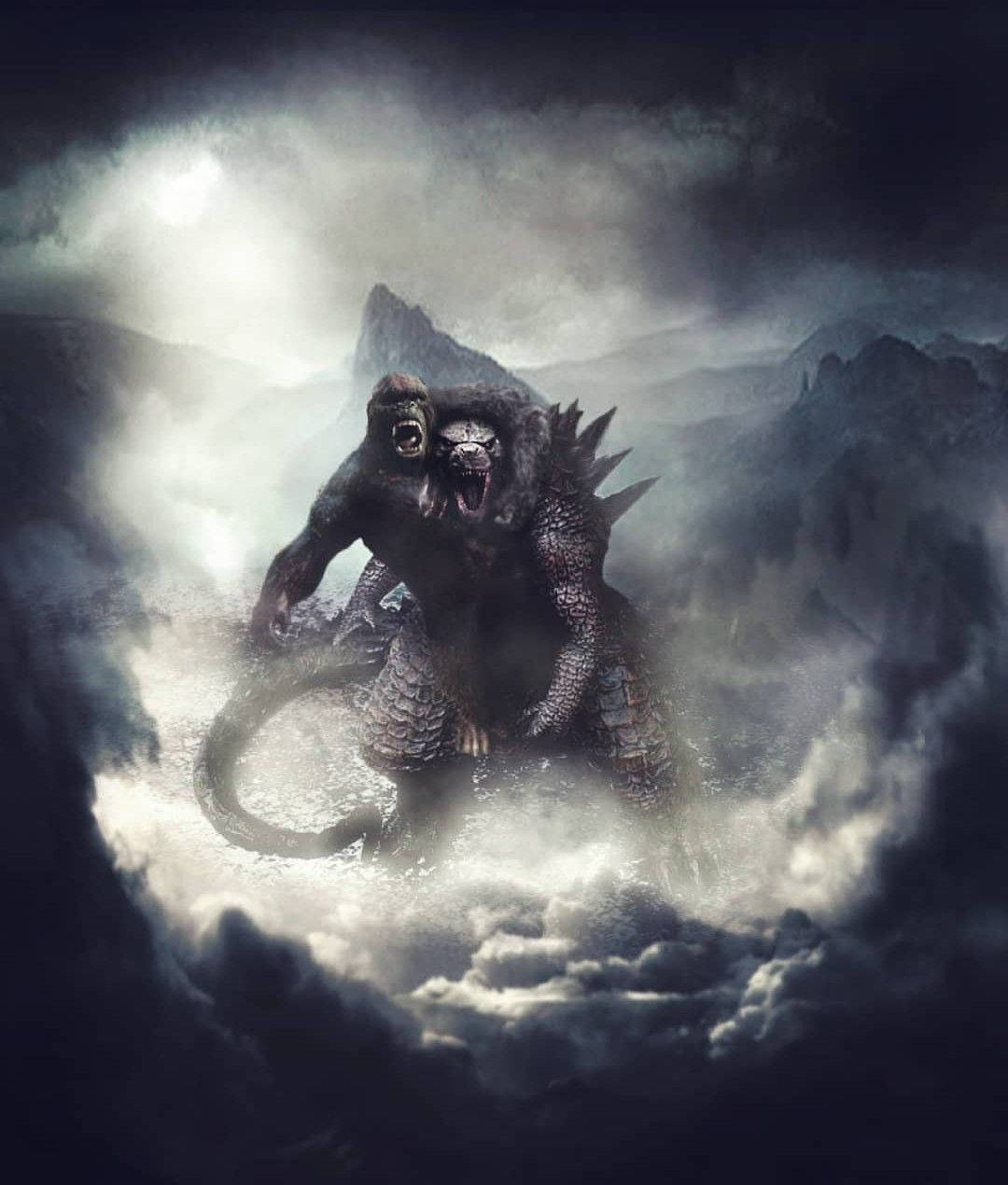 Godzilla y Kong en un Duelo Épico Fondos de pantalla
