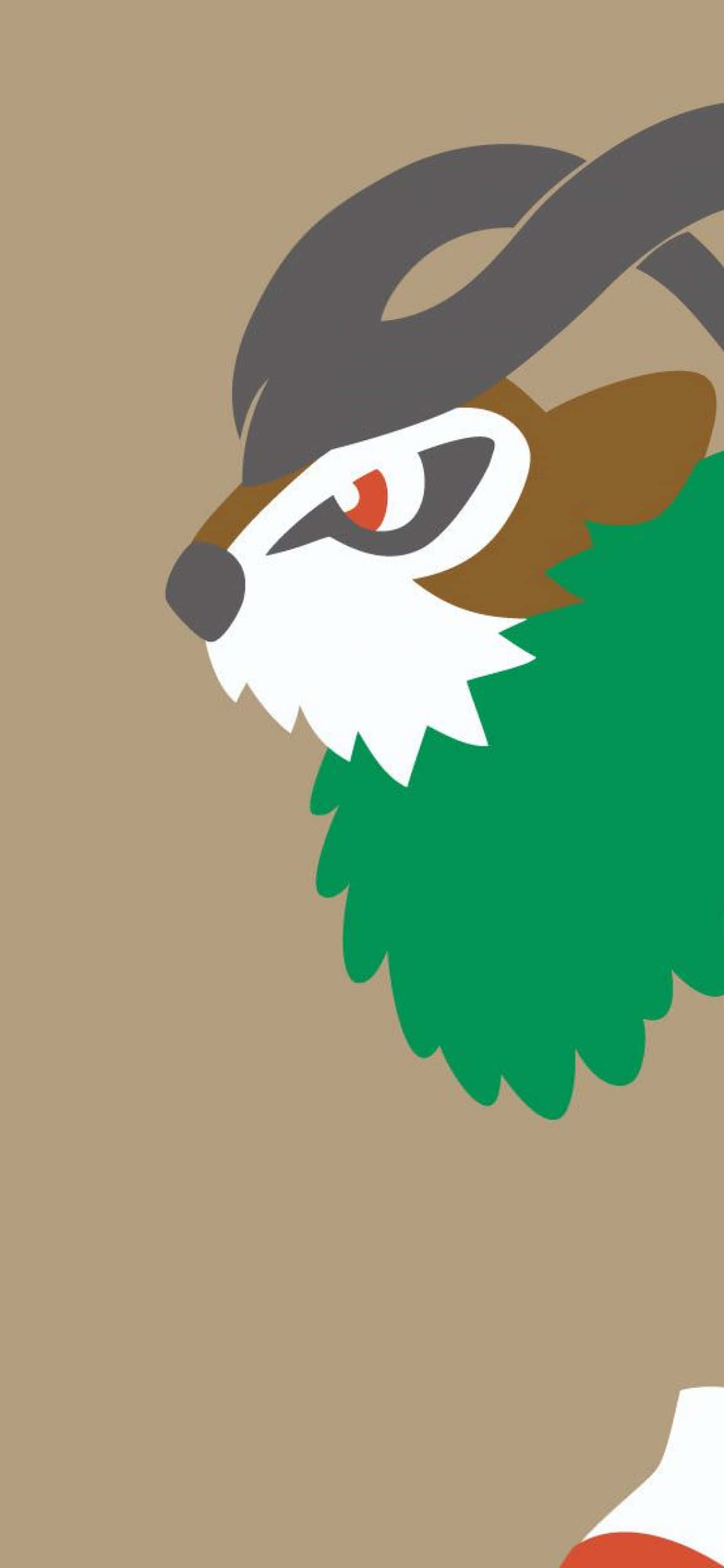 Gogoat Gráfico en Fondo Marrón Fondos de pantalla