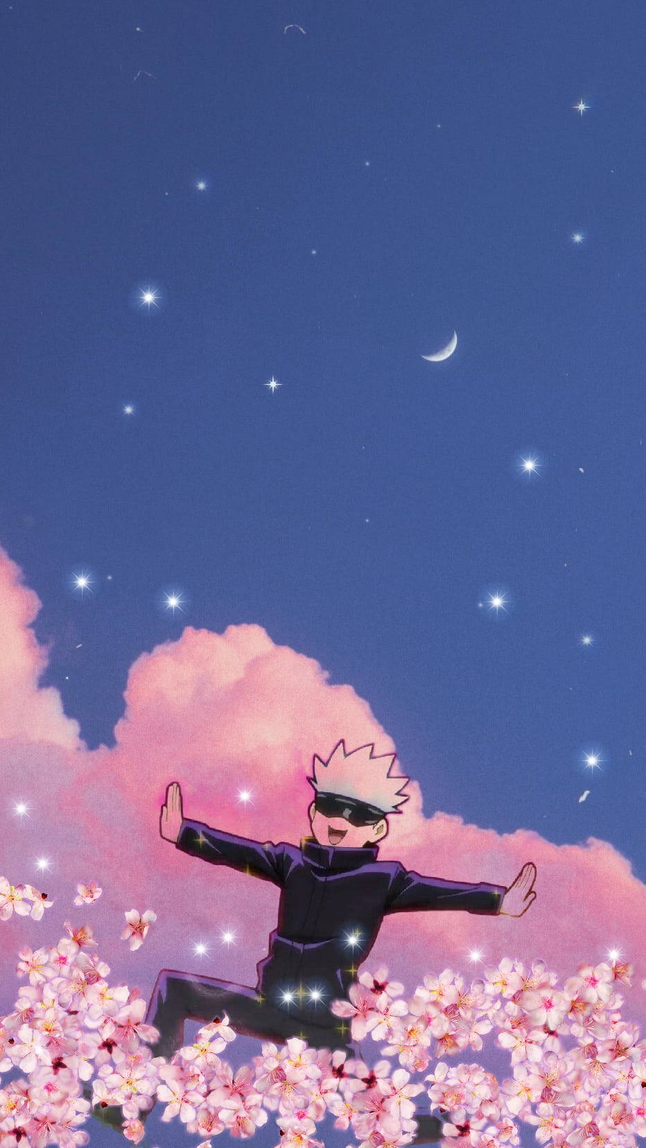 Gojo Corriendo Jujutsu Kaisen iPhone Fondos de pantalla