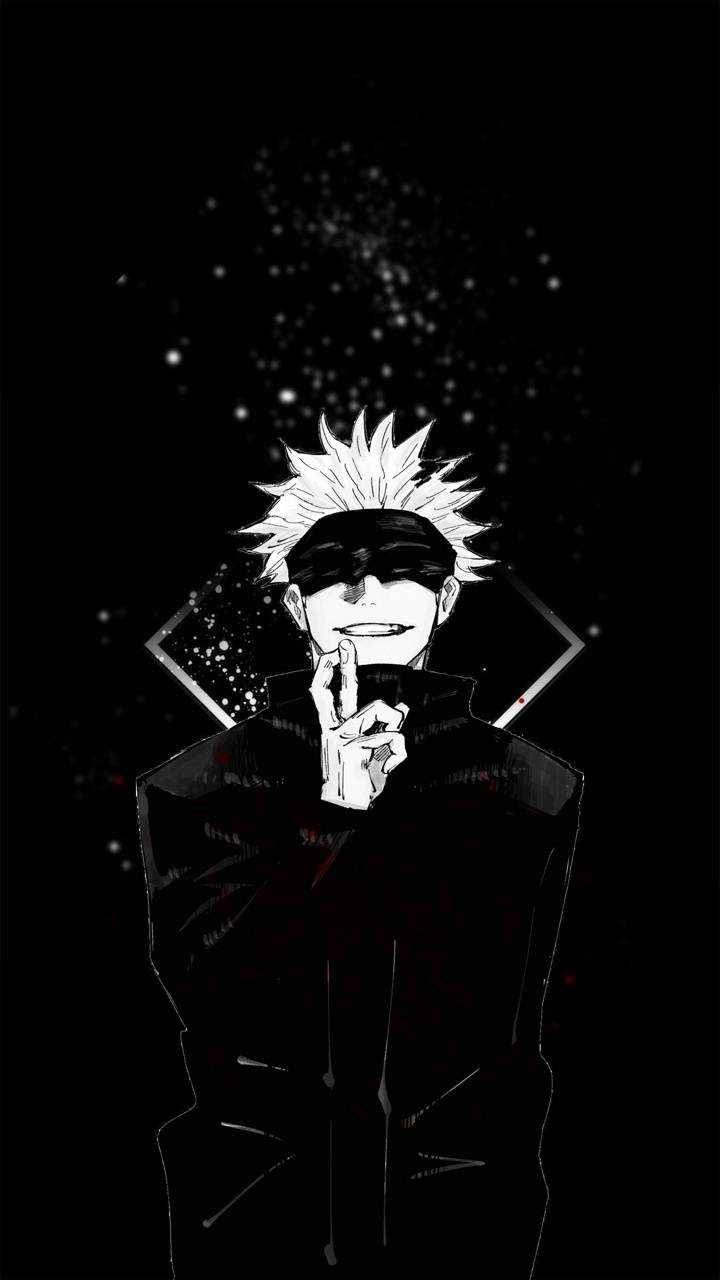 Gojo Negro Jujutsu Kaisen iPhone Fondos de pantalla