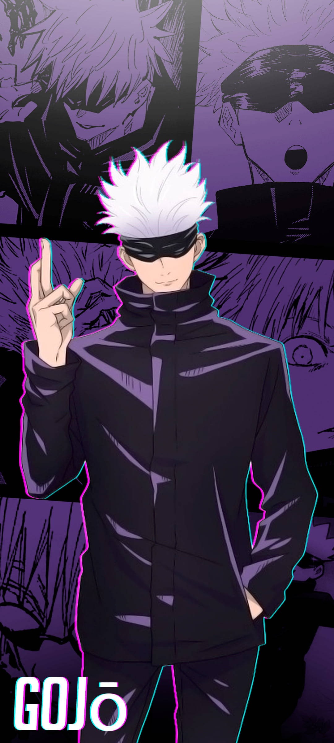 Gojo Púrpura Jujutsu Kaisen iPhone Fondos de pantalla