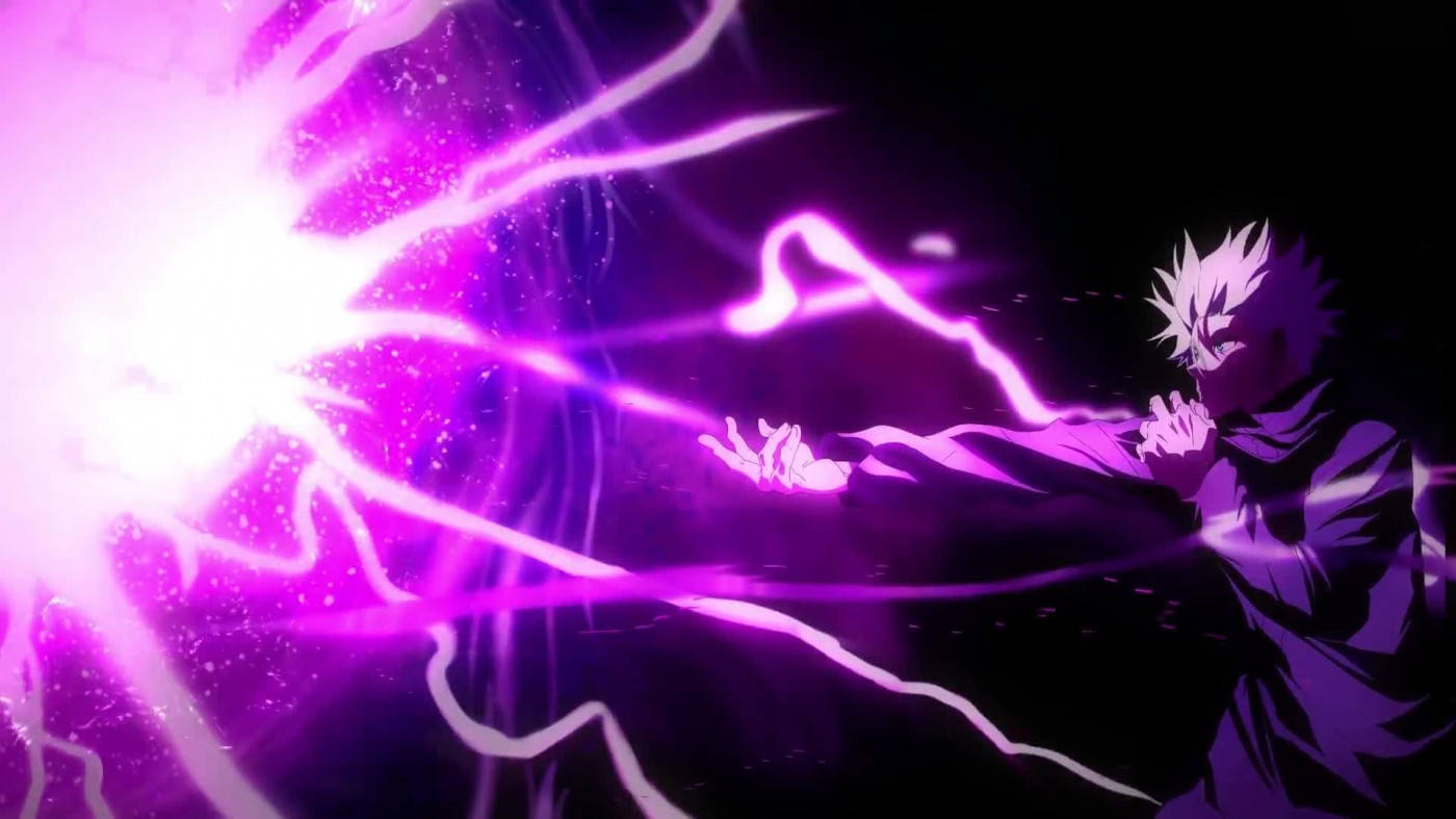 Gojo Satoru con explosión púrpura Fondos de pantalla