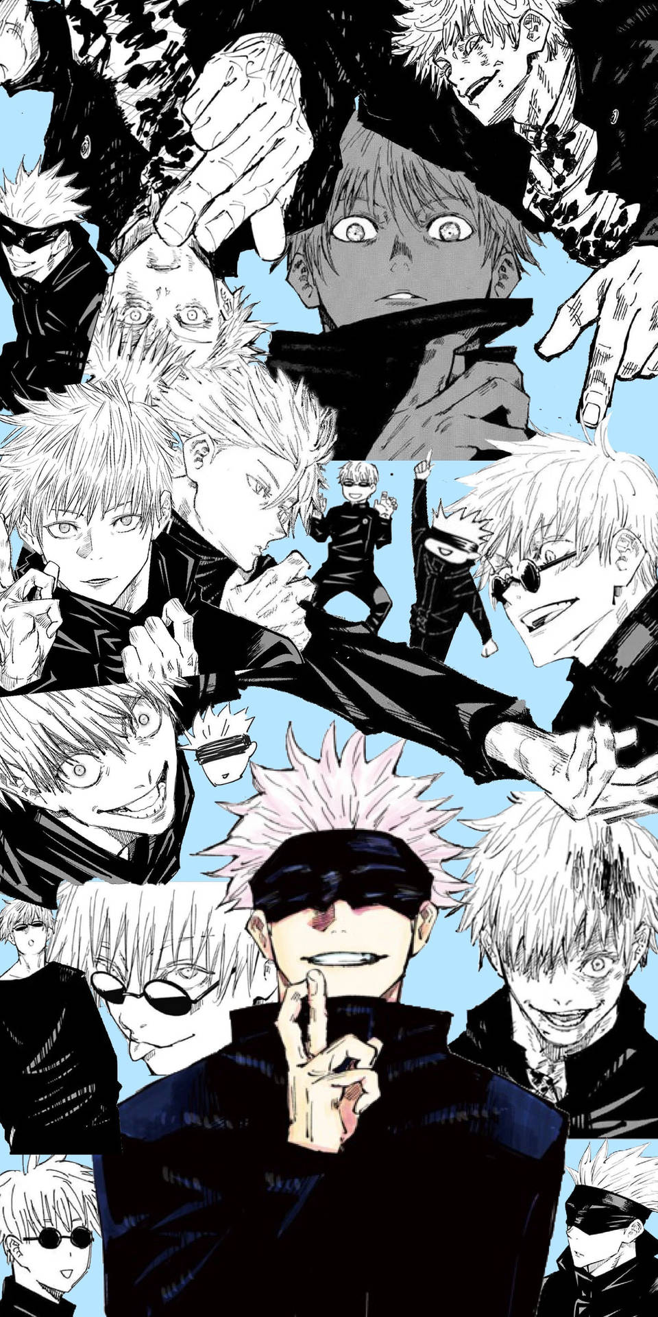 Gojo Satoru arte de manga de Jujutsu Kaisen fondo de pantalla — Jujutsu Kaisen Fondos de pantalla