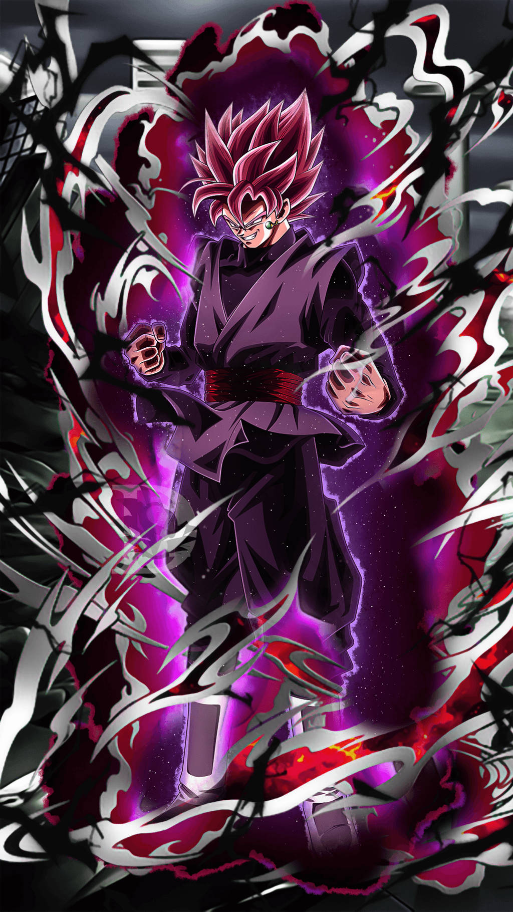 Goku Black Cargando iPhone Fondos de pantalla