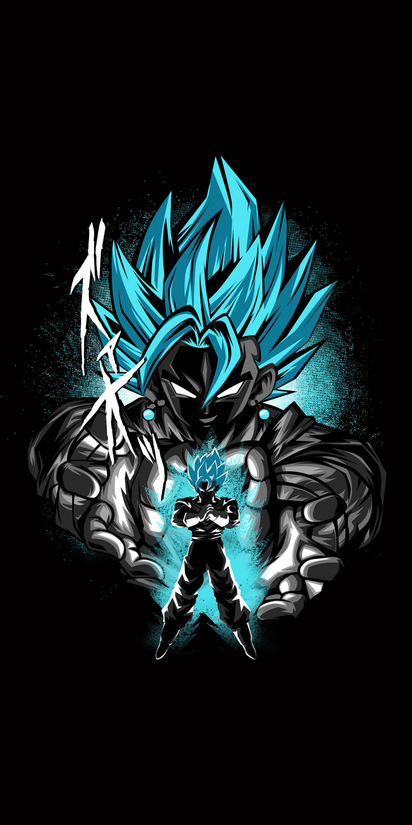 Goku Black PFP Aura Azul Fondos de pantalla