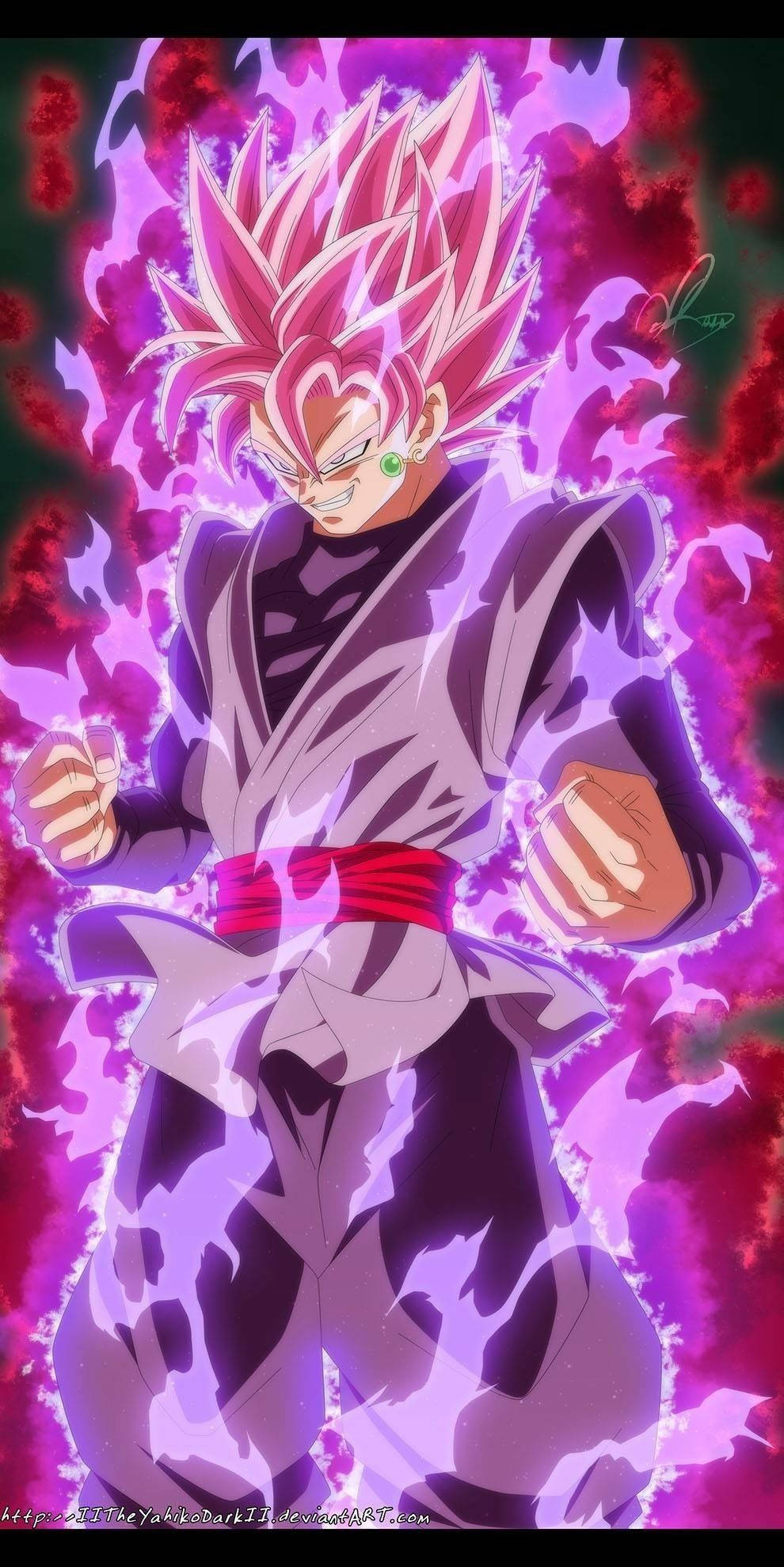 Goku Black Saiyan Cargando iPhone Fondos de pantalla