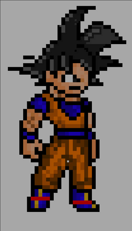 Goku de Dragon Ball en Pixel Art Fondos de pantalla