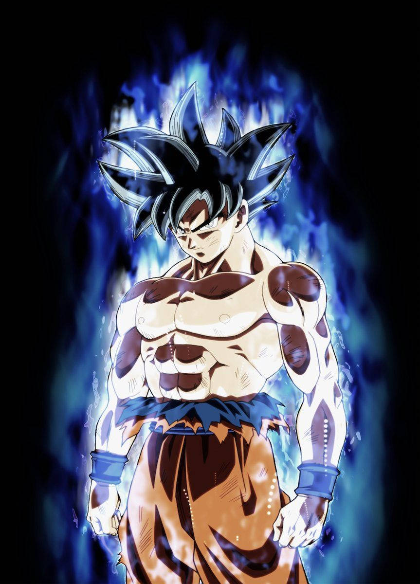 Fondo de pantalla de Goku realizando la técnica del Ultra Instinto.