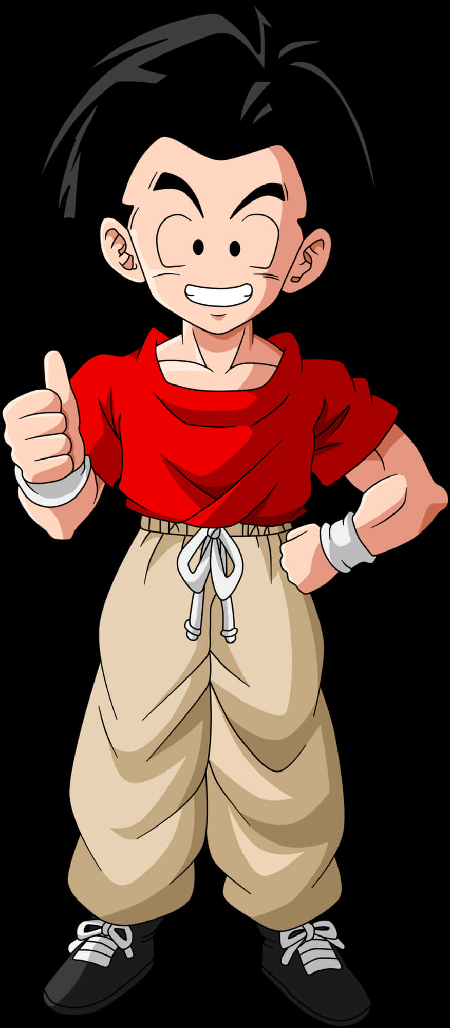 Goku Joven con Pulgar Arriba Fondos de pantalla
