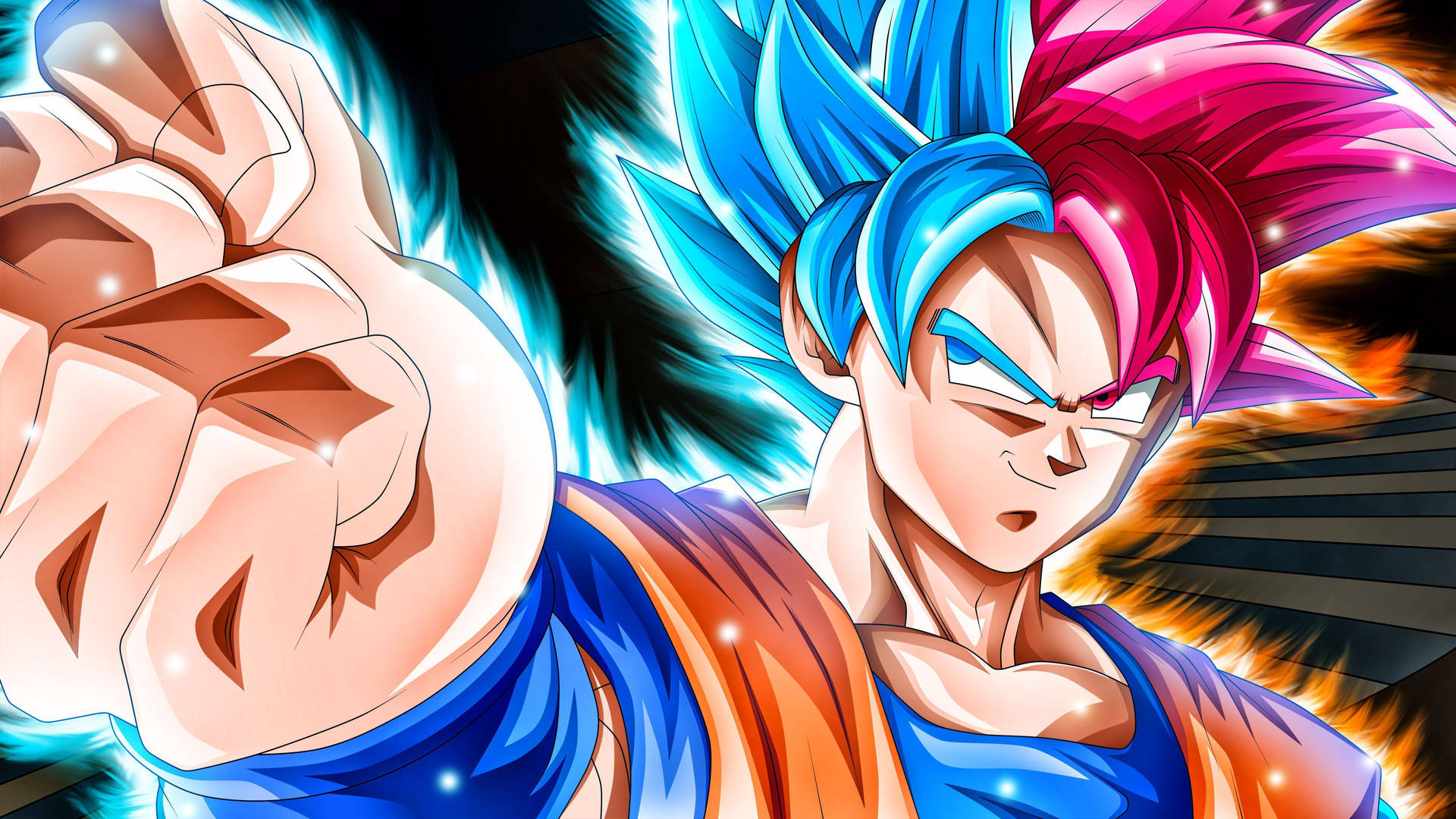 Goku Ultra Instinto Azul DBZ 4K