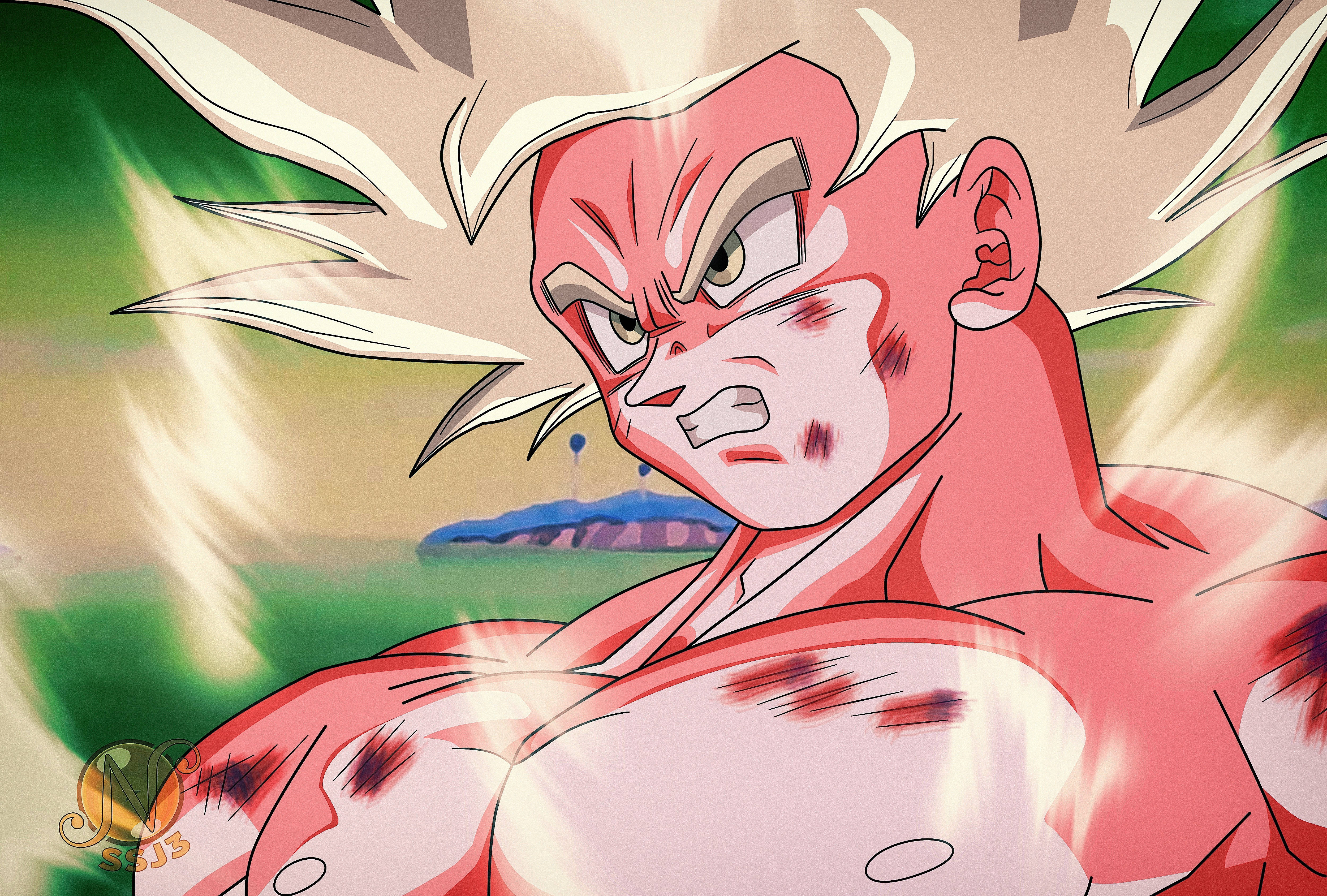 Goku Ultra Instinto Cabello Amarillo Claro Fondos de pantalla