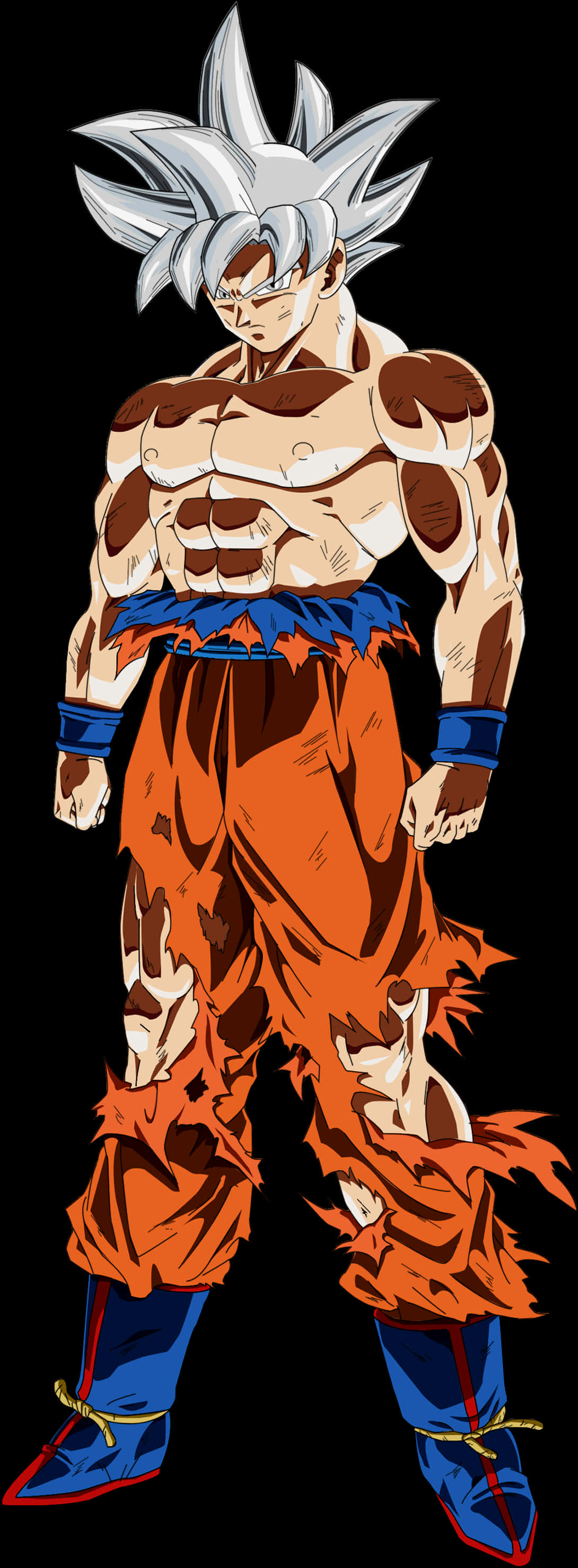 Goku Ultra Instinto en Posición de Pie Fondos de pantalla
