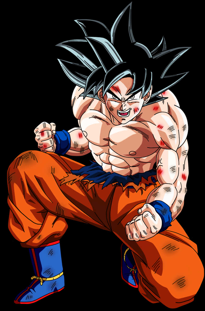 Goku Ultra Instinto Listo para la Batalla Fondos de pantalla