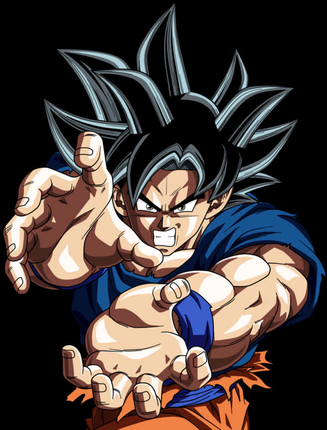 Goku Ultra Instinto Listo para la Batalla Fondos de pantalla