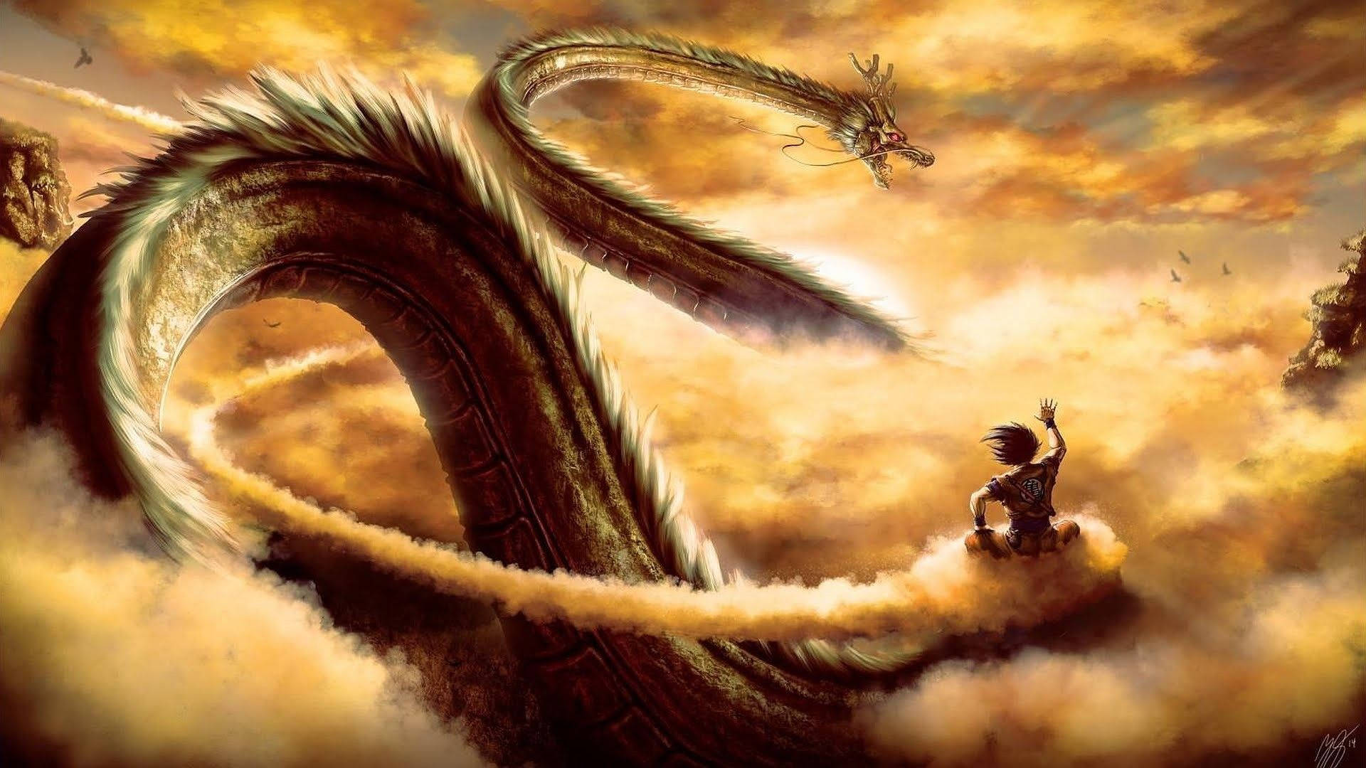 Goku y Shenron Dragón Japonés PC Fondos de pantalla