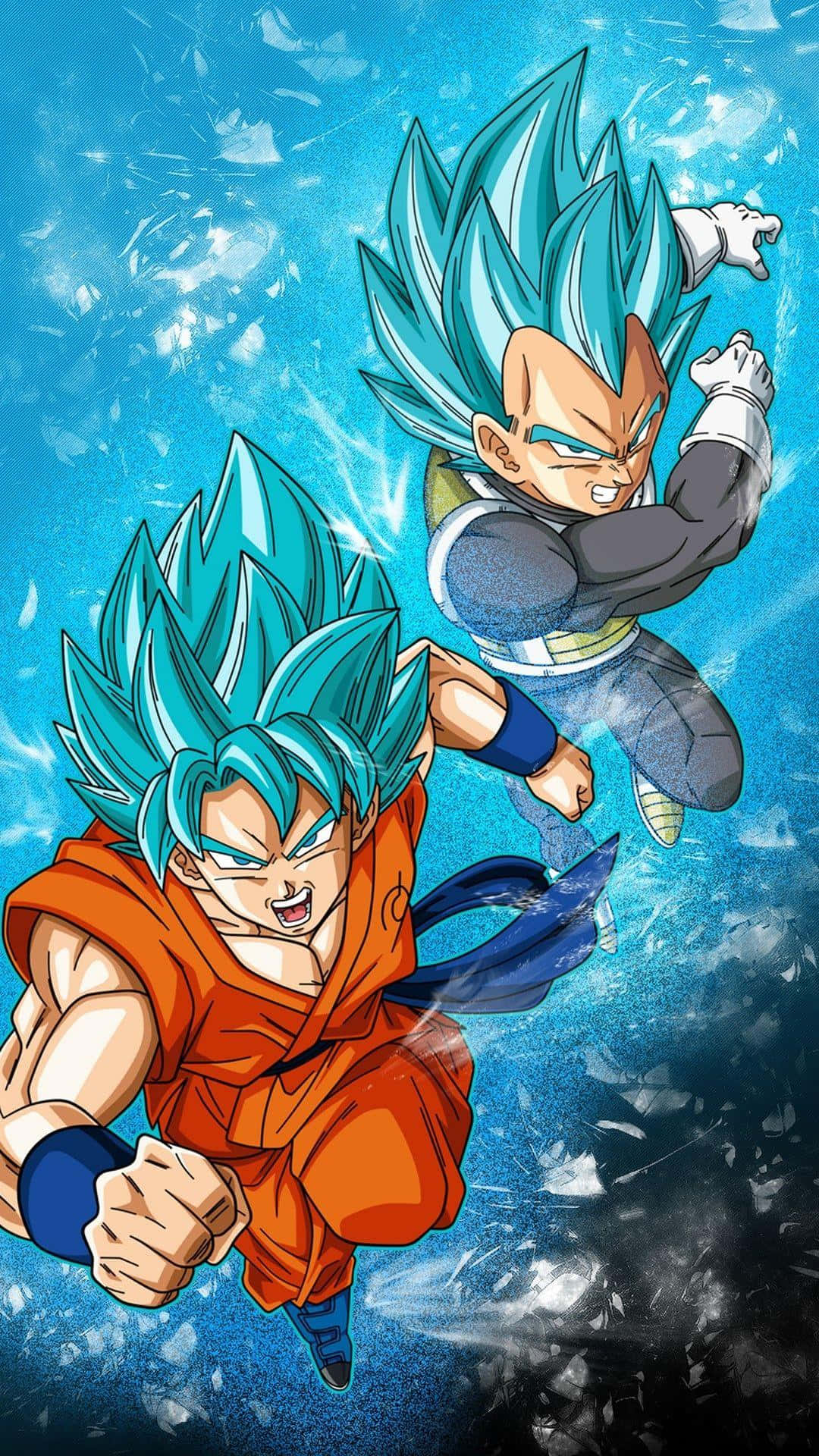 Goku y Vegeta Dragon Ball Z Saiyajin Azul Fondos de pantalla