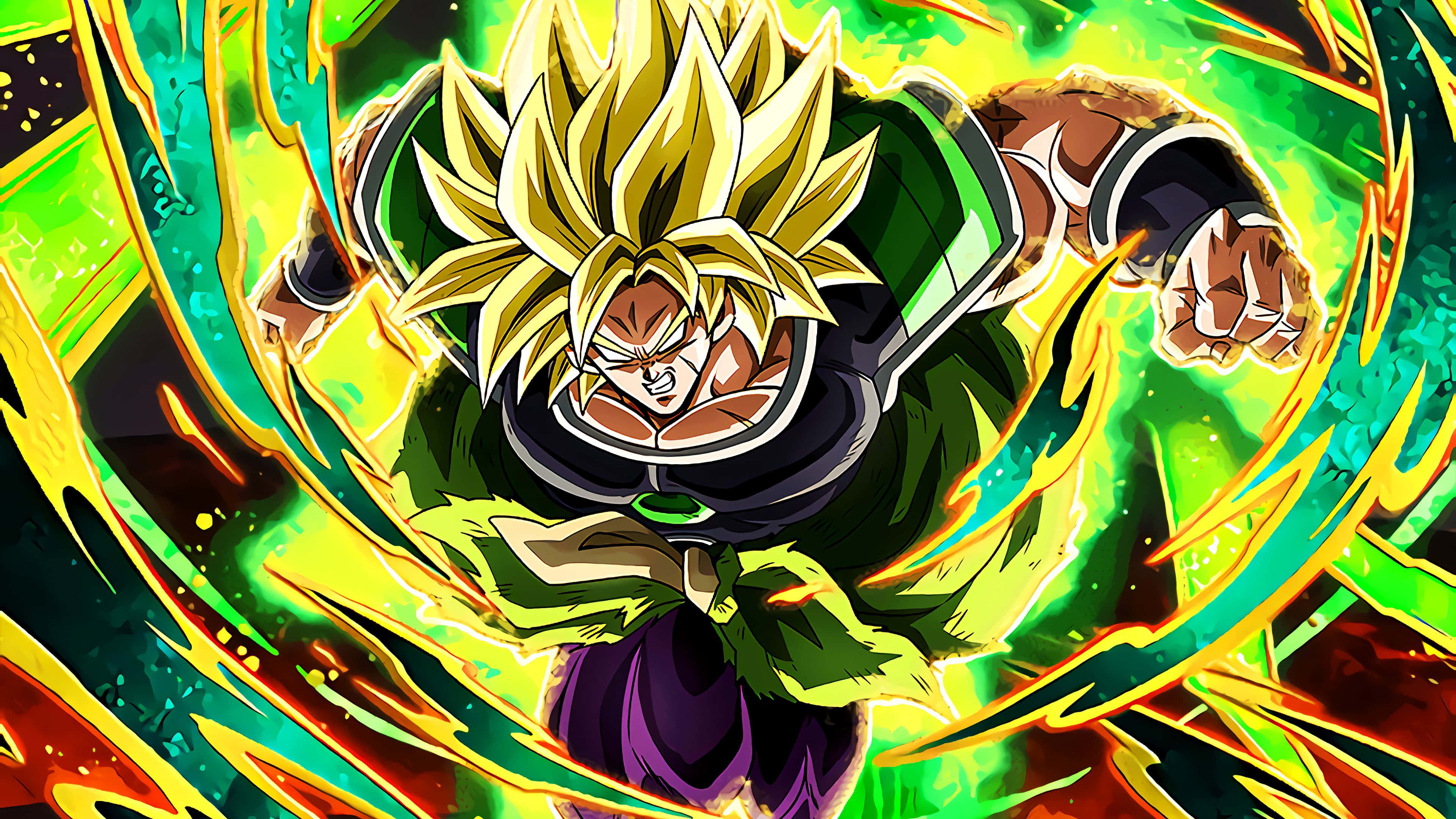 Goku y Vegeta se enfrentan al temible guerrero Broly en Dragon Ball Super Broly. Fondos de pantalla