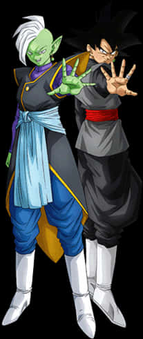 Goku y Zamasu posando en Dragon Ball Fondos de pantalla